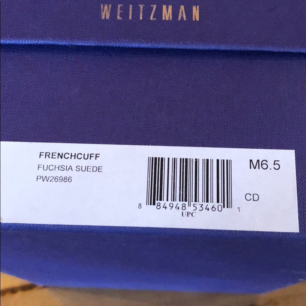 Stuart Weitzman “French Cuff” Fuchsia Sandal - Picture 7 of 8
